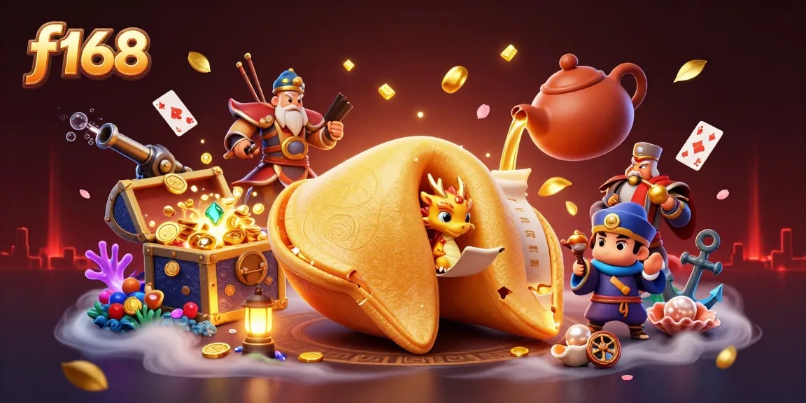 Experience thrilling moments at f168 with mystical creatures, gold treasures, and vibrant casino elements.