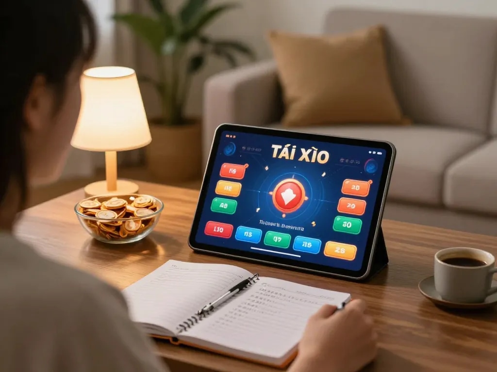 Player analyzing game strategies on taixiuonline8 while engaging in an online Tài Xỉu game