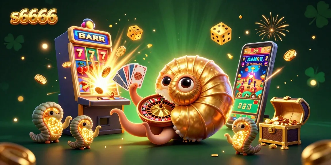 Spin the roulette wheel with s6666's vibrant casino scene featuring splendid card plays and jackpots!