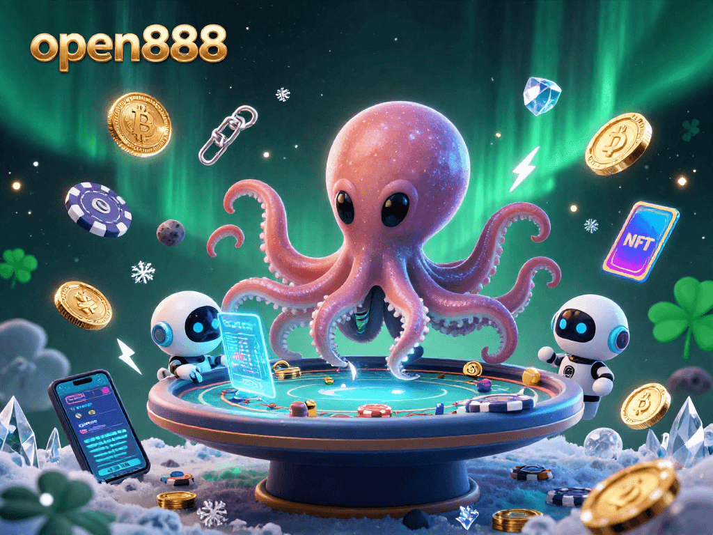 Join the excitement of open888 with alien-themed poker in a cosmic setting!