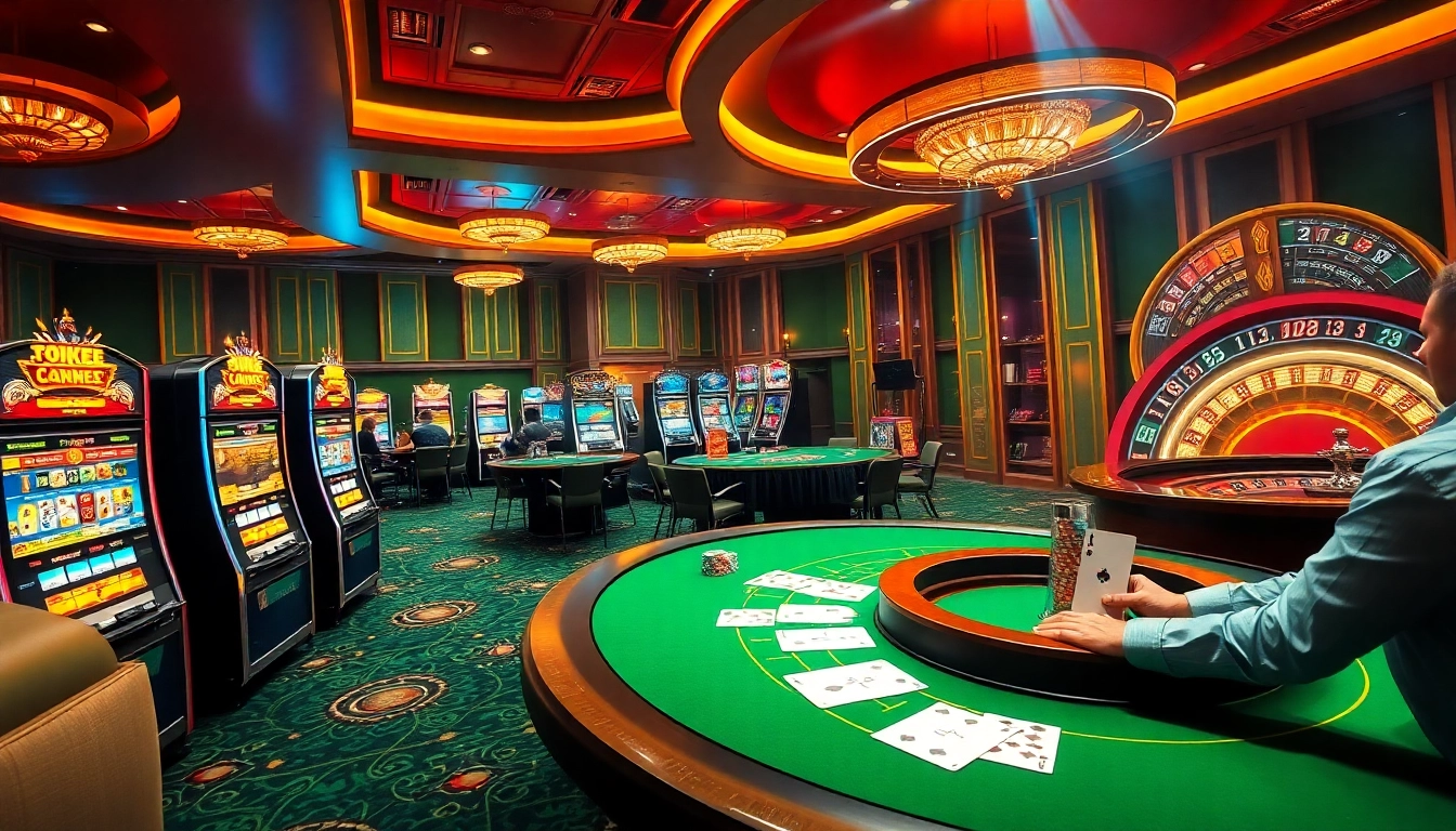 Players enjoying high-stakes poker at 789bet casino, showcasing excitement and luxury in gambling.