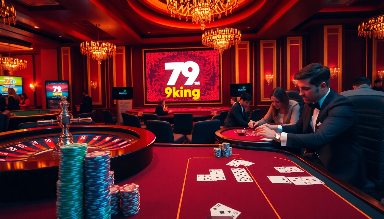 Experience the excitement of gambling at 79king with vibrant casino visuals and gaming action.