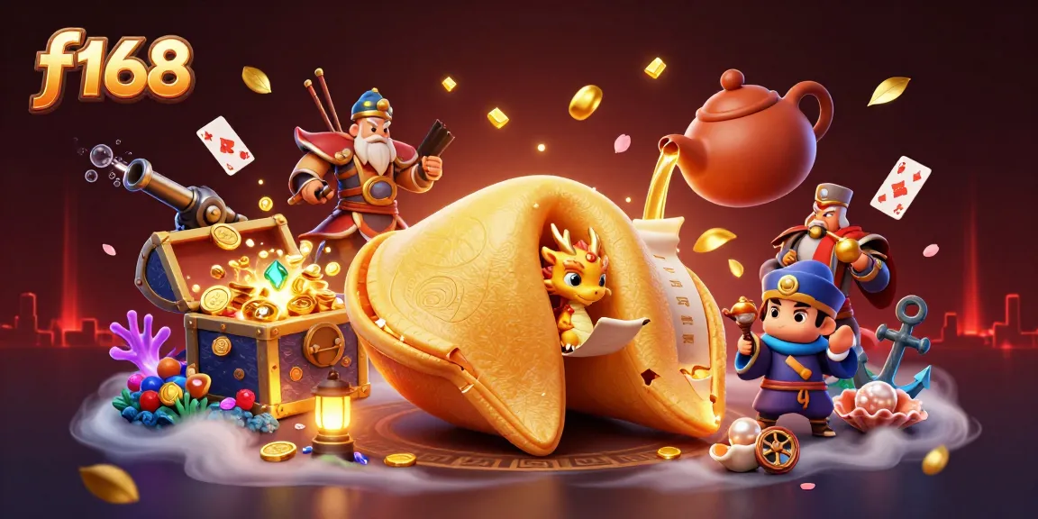 Experience thrilling moments at f168 with mystical creatures, gold treasures, and vibrant casino elements.