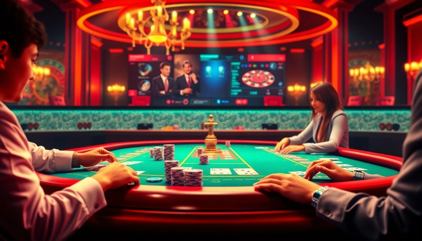 Players winning at a poker table in the luxurious online casino experience at https://go88casino.pro/.