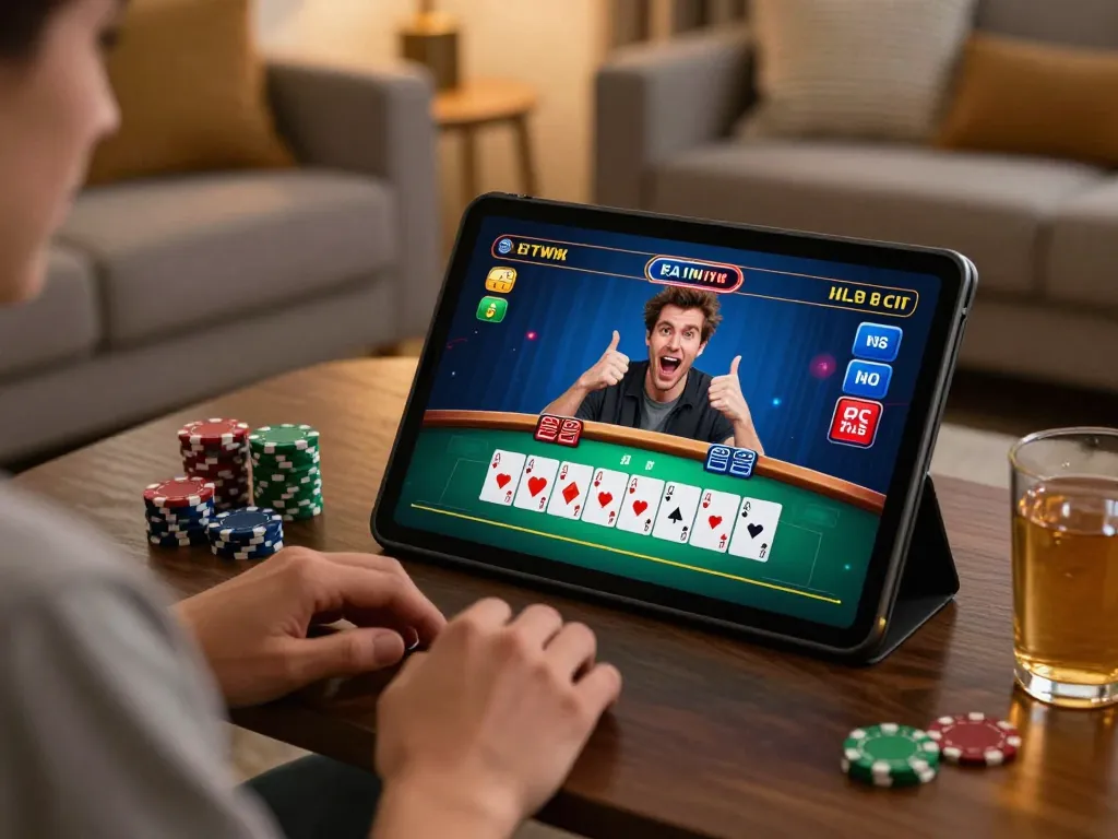 An engaged player at https://mm88.london/ enjoying live dealer blackjack with chips and betting options.