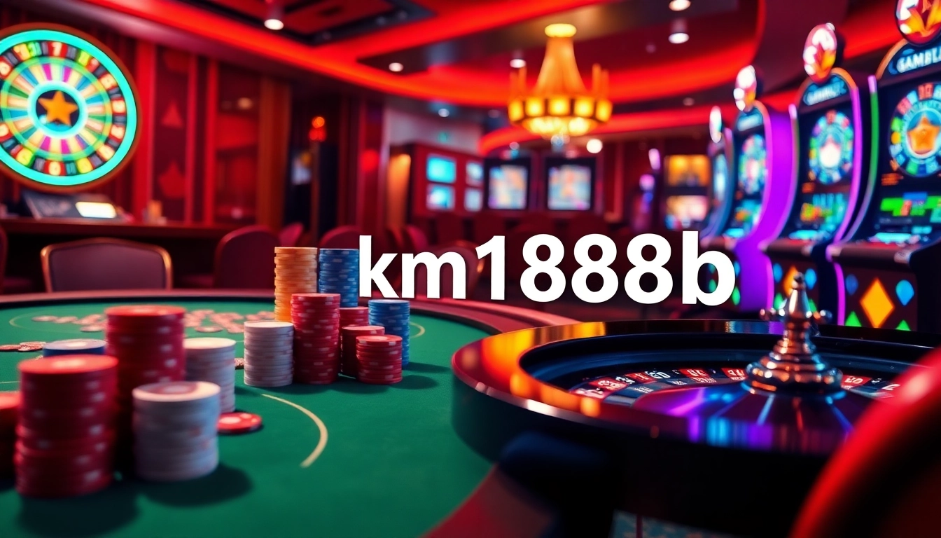 Experience the thrill of casino action with km1888b online gaming, featuring poker, roulette, and slots.