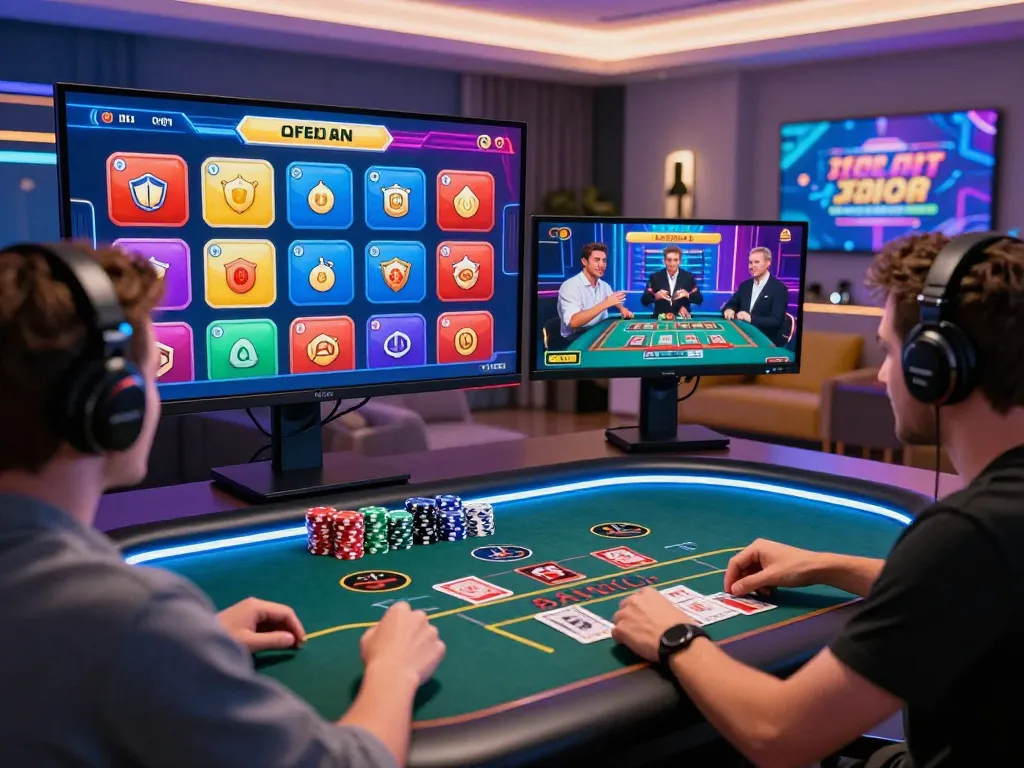 Engaged player enjoying an exciting xx88 online gaming experience with vibrant visuals and live casino elements.