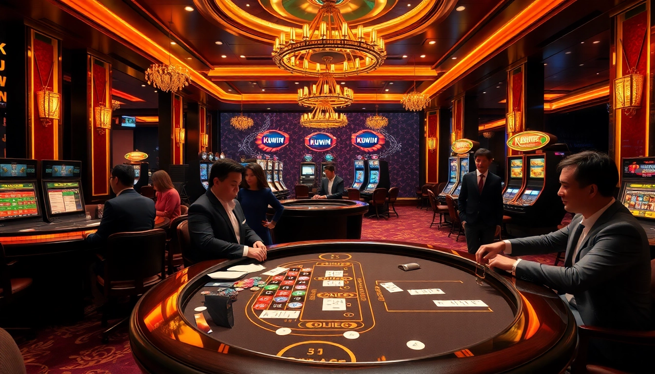 Experience the thrill of gambling at KUWIN with professional poker and vibrant slot machines.