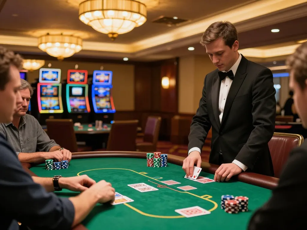 Players enjoying a high-stakes poker game at xx88, showcasing vibrant atmosphere and engaging gameplay.
