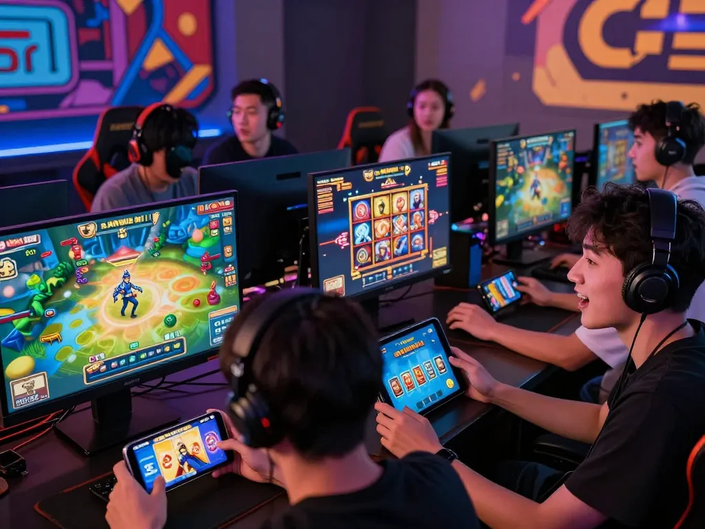 Players engaged in thrilling online gaming at Sunwin, showcasing excitement while tải sunwin for immersive experiences.