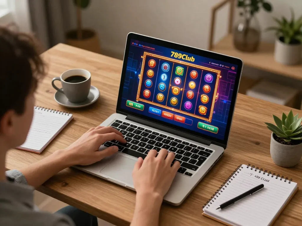 Engaging in the 789Club online casino app for thrilling gaming moments at home.