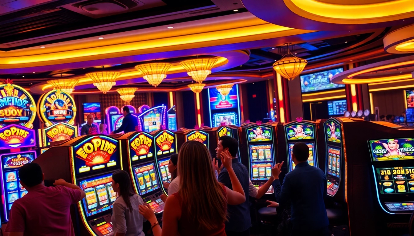 Winning excitement at https://tg88com.net/ with vibrant slot machines sparkling with bonuses.