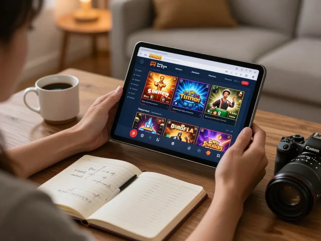 Enjoy exciting fun88 online gaming experience in a cozy home environment with strategic betting notes.