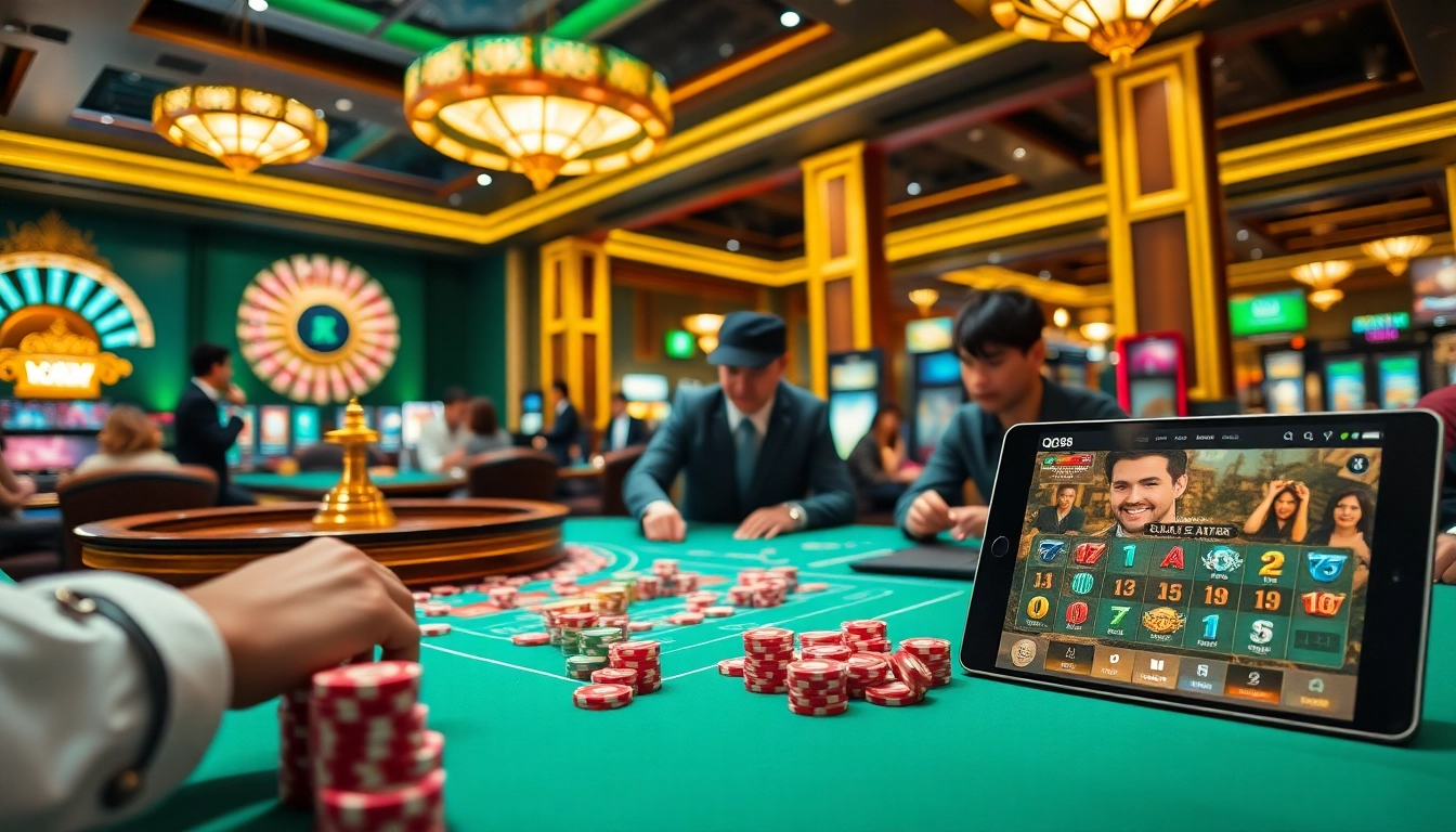 Experience thrilling gambling at QQ88 Today with vibrant tables and engaged players.
