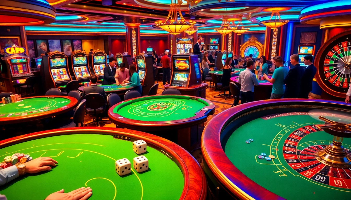 Gambling excitement at https://bl555.support with vibrant casino tables, dice, and winning chips.