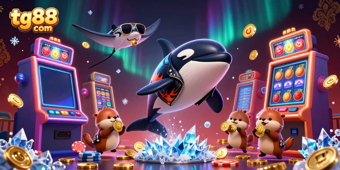 Experience gaming excitement with tg88 com, showcasing vibrant 3D characters and casino elements.