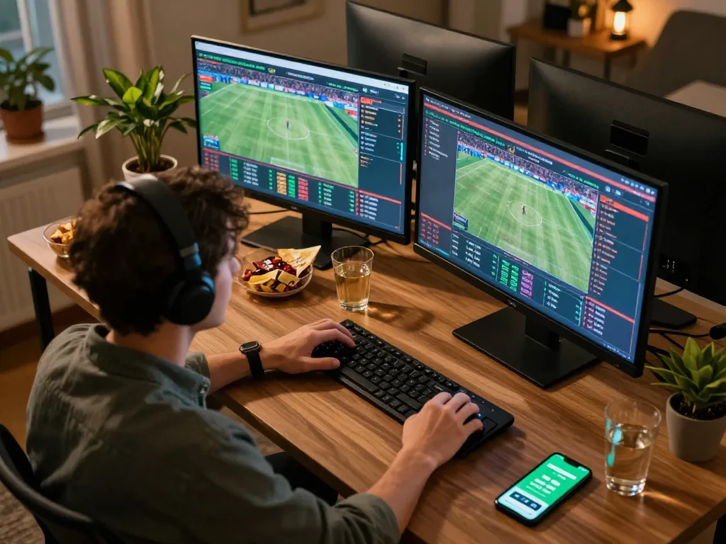 lu88 user placing strategic bets in a dynamic online sports betting environment