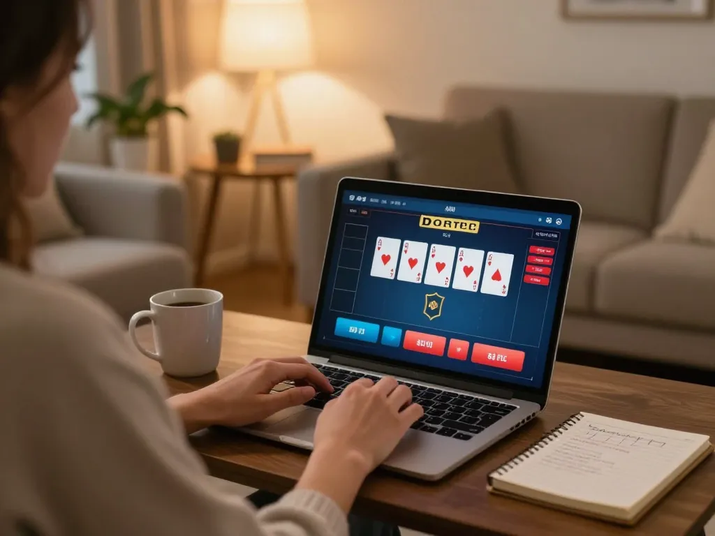 Player engaging in online C168 poker game, strategically analyzing cards and betting options.