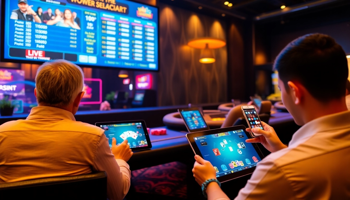 Exciting digital gambling experience with players enjoying games at vvvwin88.live.