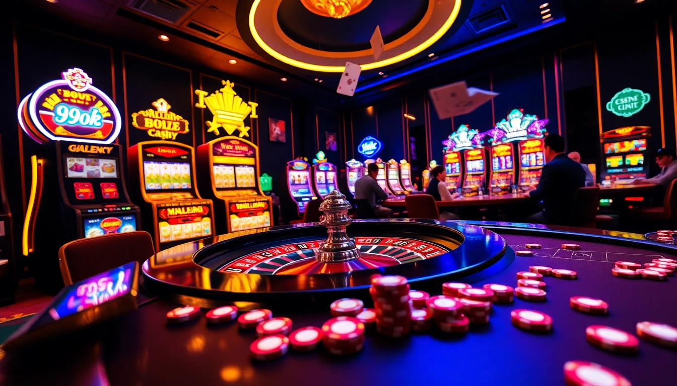 Experience the thrill of 99ok with players betting at a lively casino table.
