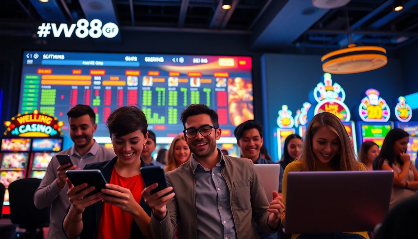 Exciting online gaming experience at new88go.com featuring diverse players enjoying various games.
