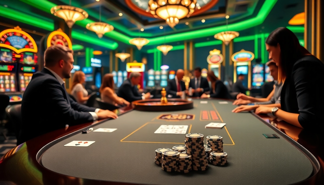 Experience luxury and excitement at AX88 casino with vibrant gaming tables and thrilling action.