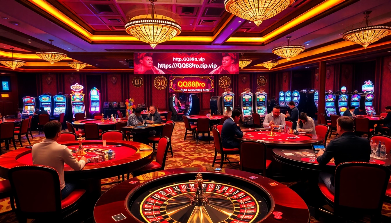 Experience thrilling gaming action at https://qq88pro.vip/, where excitement meets strategy in a luxurious casino environment.