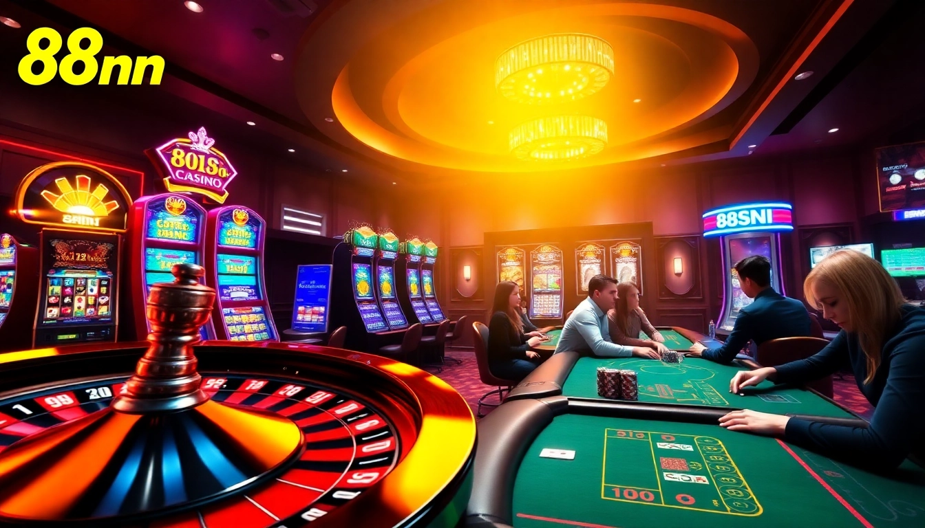 Experience thrilling gameplay at 88nn with vibrant casino visuals and engaging gaming action.