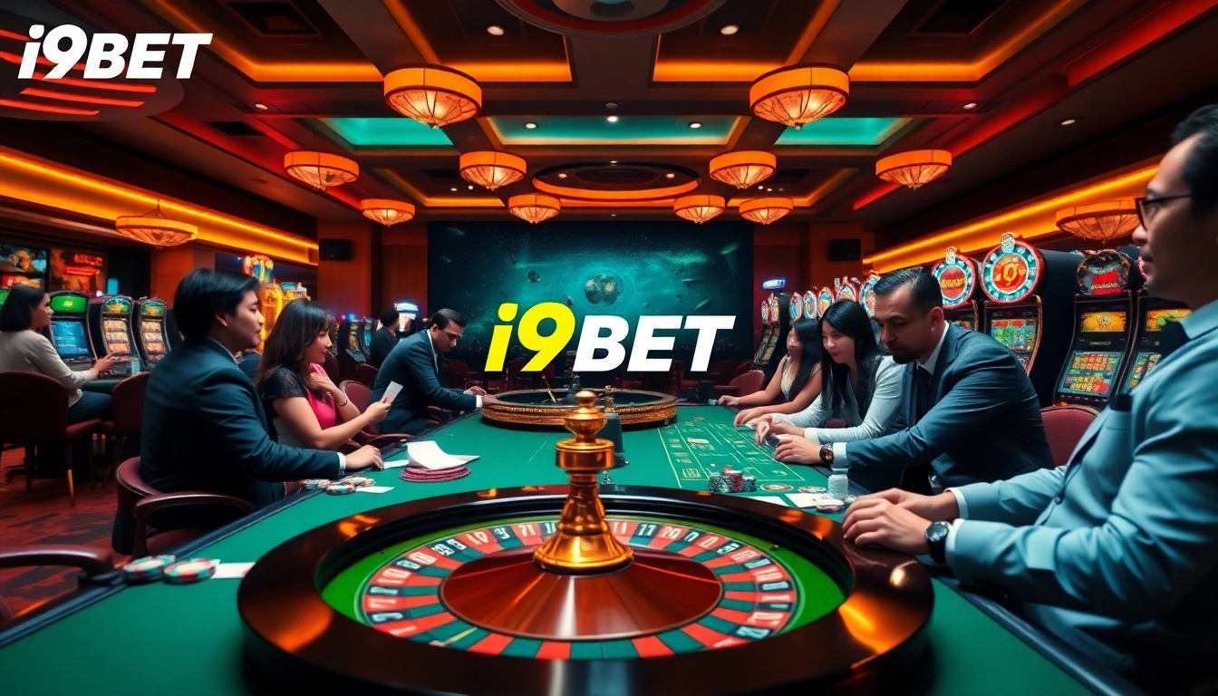 Experience thrilling casino action with I9BET's diverse gaming options and engaging atmosphere.
